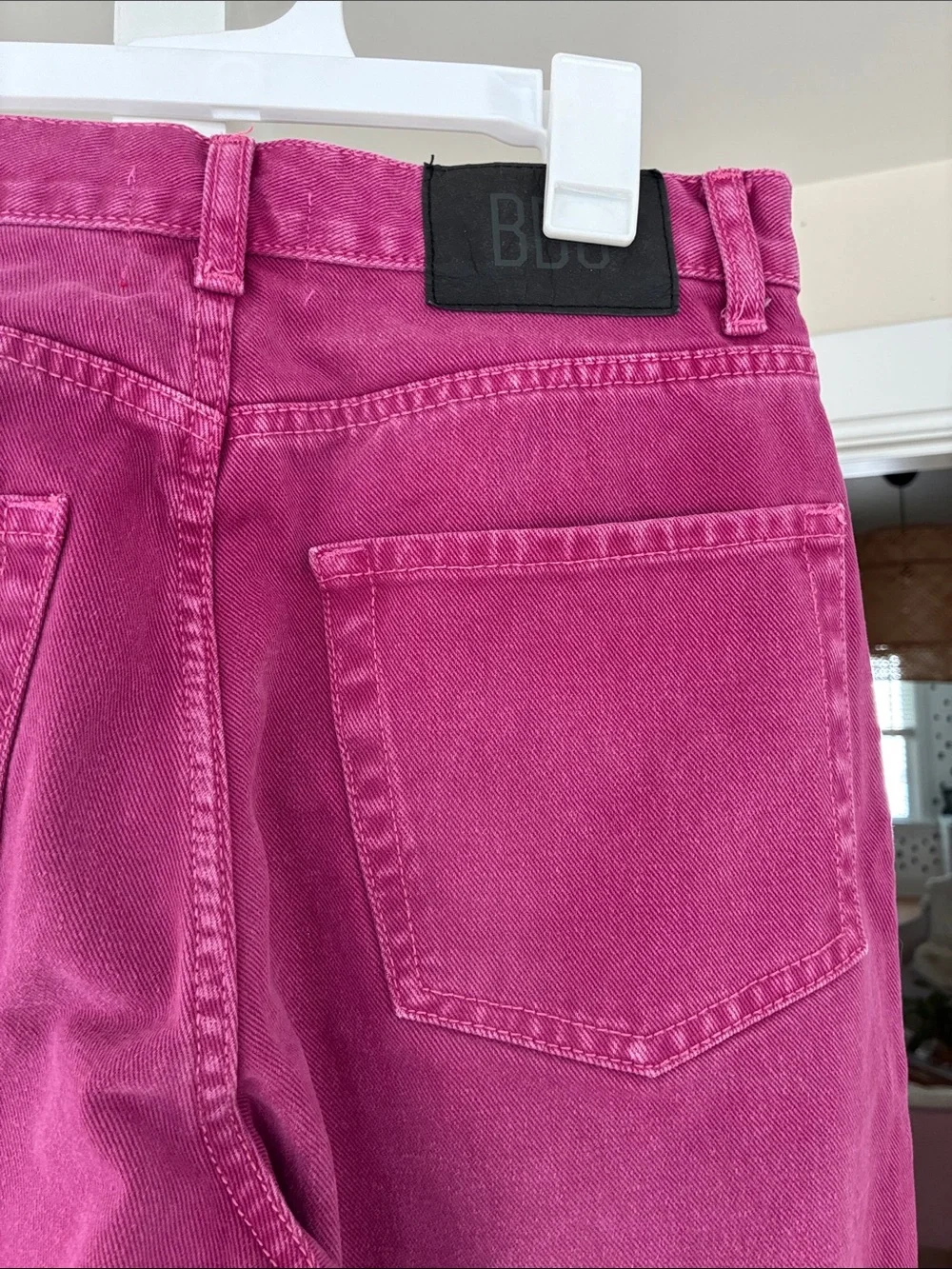 BDG Wide Leg Jeans in Vibrant Magenta